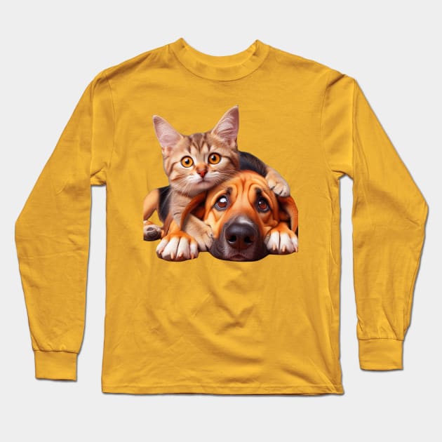 Unlikely Buddies Long Sleeve T-Shirt by Patrick9